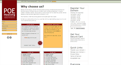 Desktop Screenshot of poehosting.com